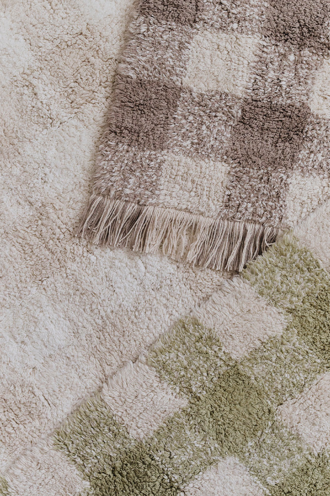 Washable Rug Vichy Ivory 