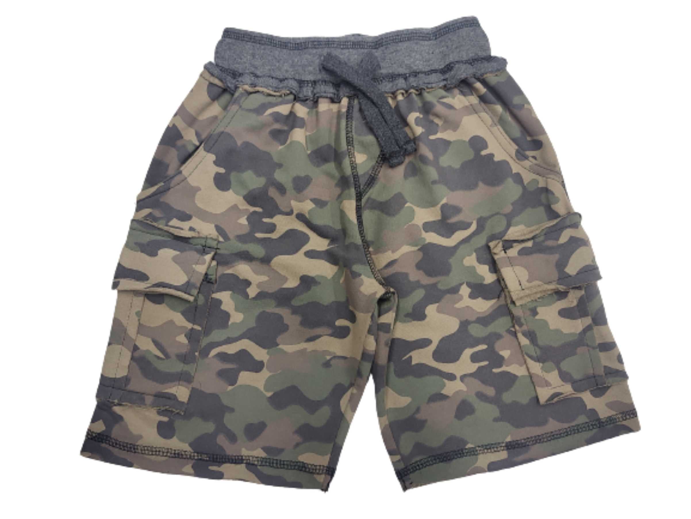 Baby Camo Cargo Shorts - Olive Camo