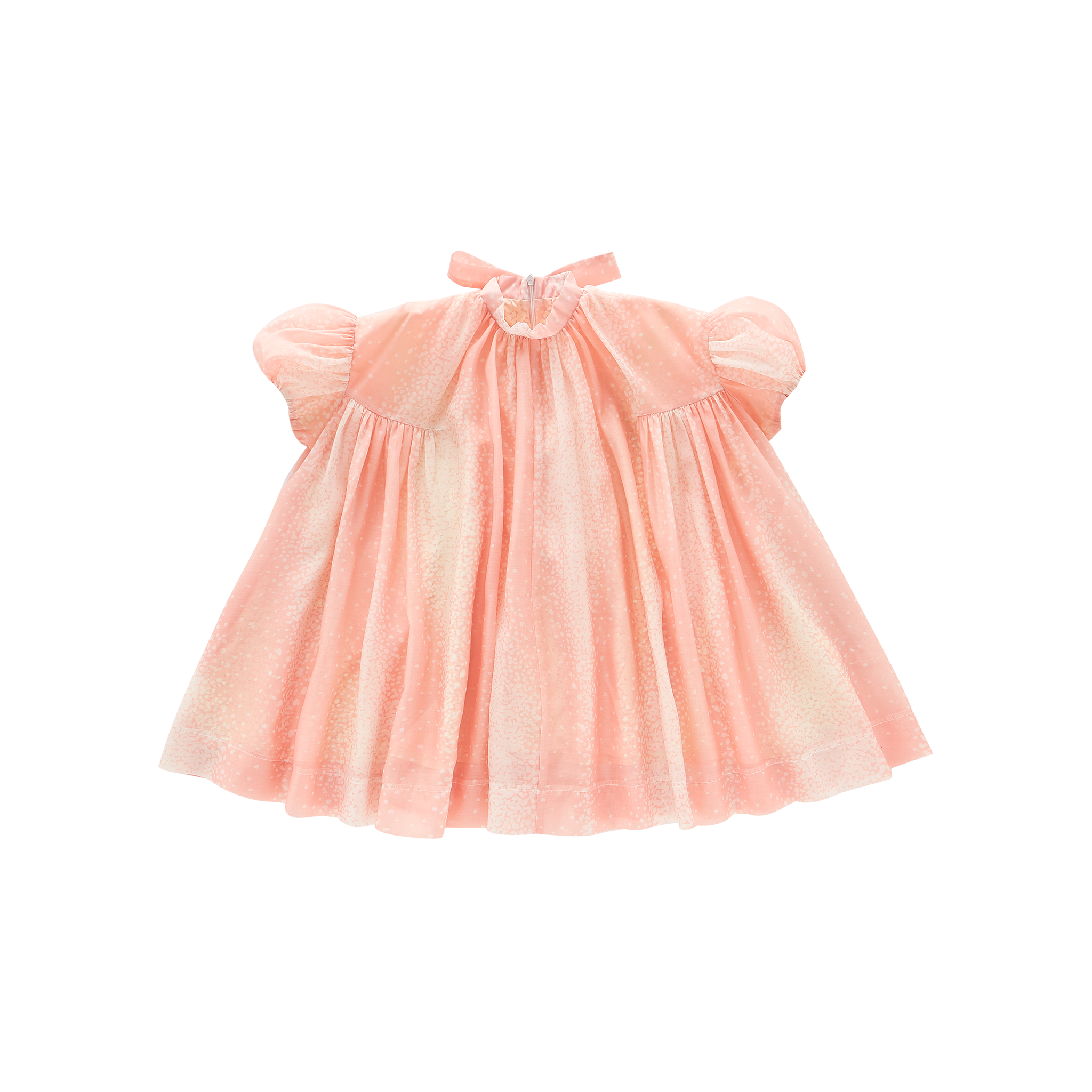 Tent Dress With Puff Sleeves | Pink