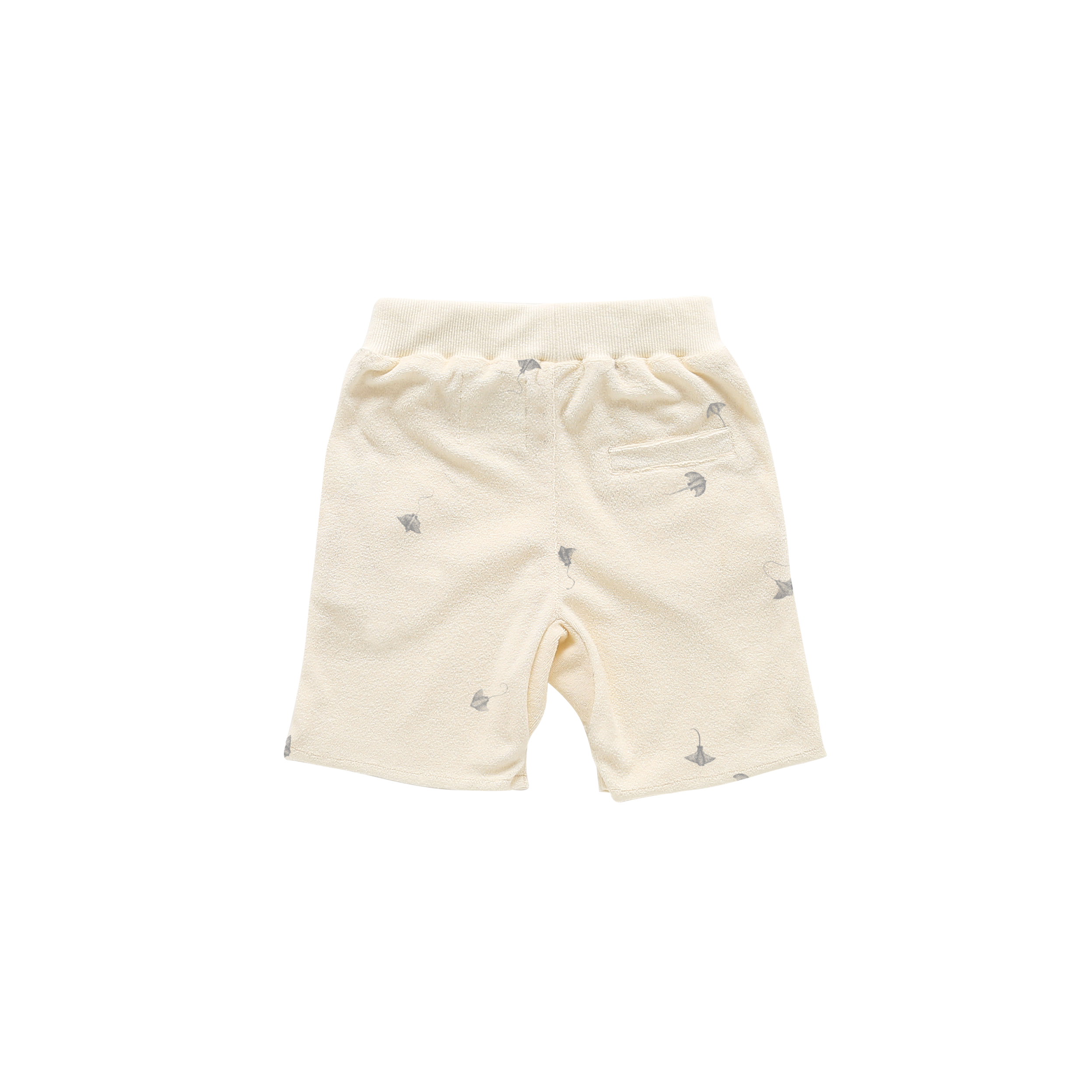 Terry Shorts With Print | Cream
