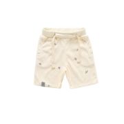 Terry Shorts With Print | Cream