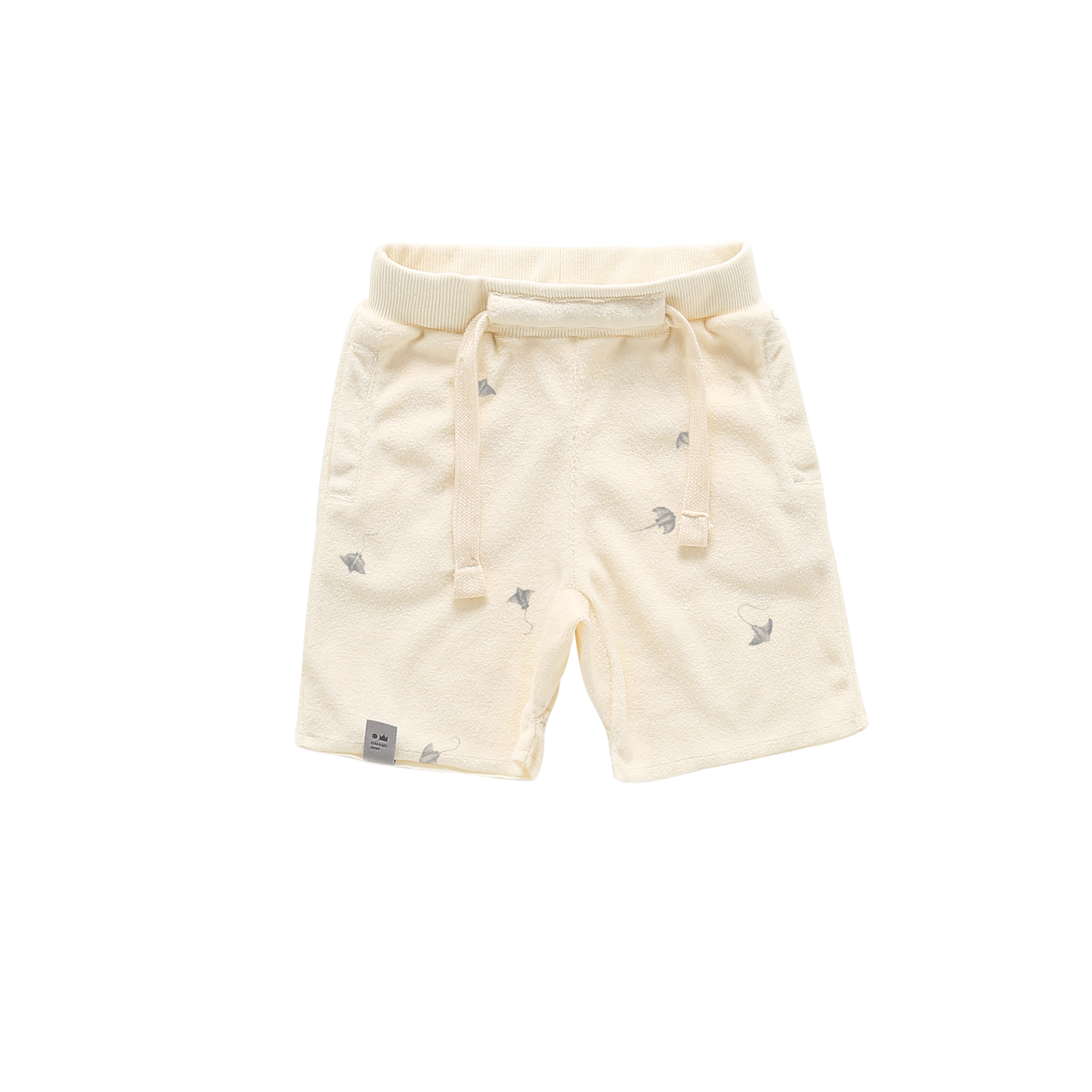 Terry Shorts With Print | Cream