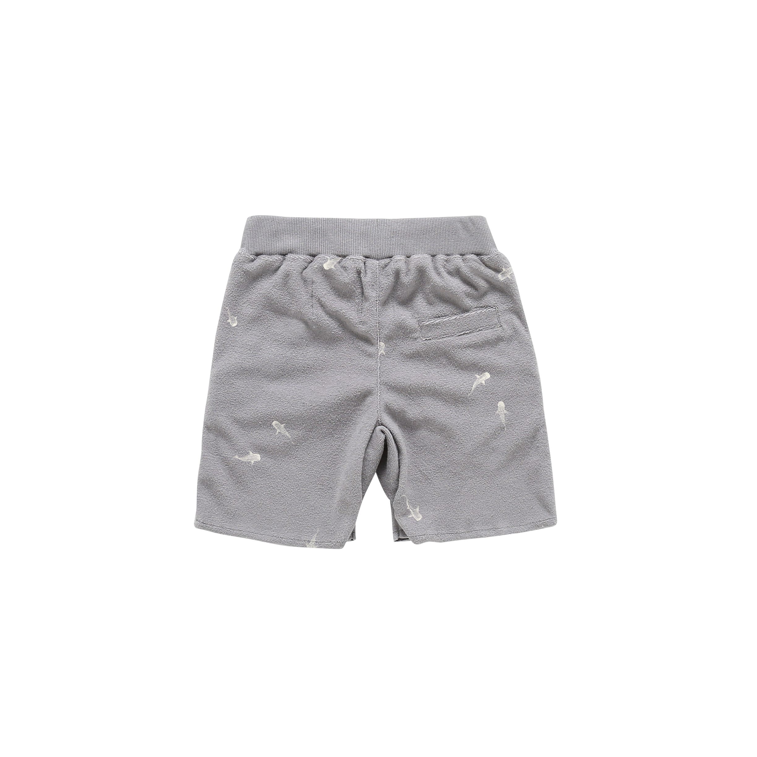 Terry Shorts With Print | Grey