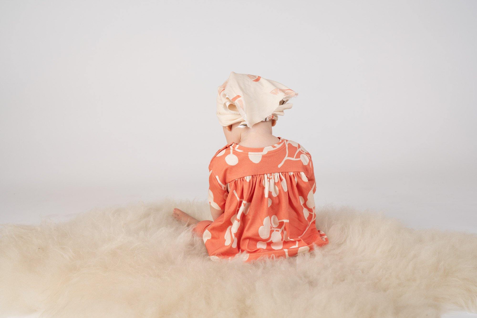 Baby T-shirt With Ruffled Back - Brick Berries