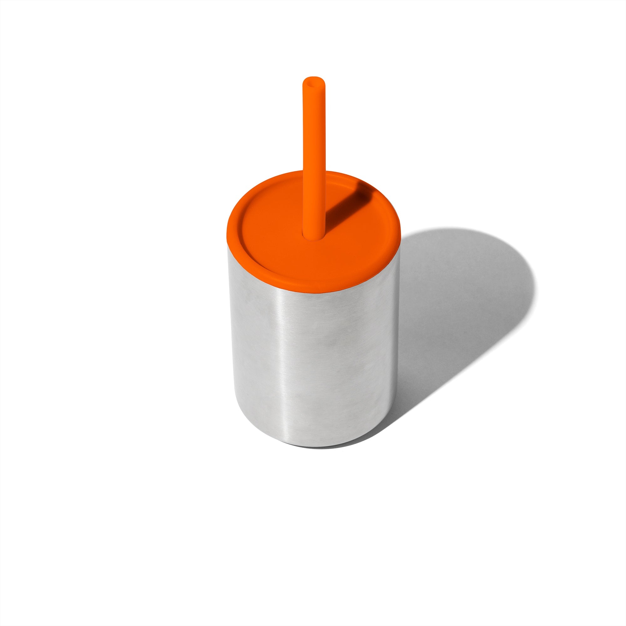 8 Oz. Avanchy Stainless Steel Baby Toddler Spill Proof Cup With Straw