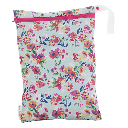 On-the-go Wet Bag - Aqua Floral