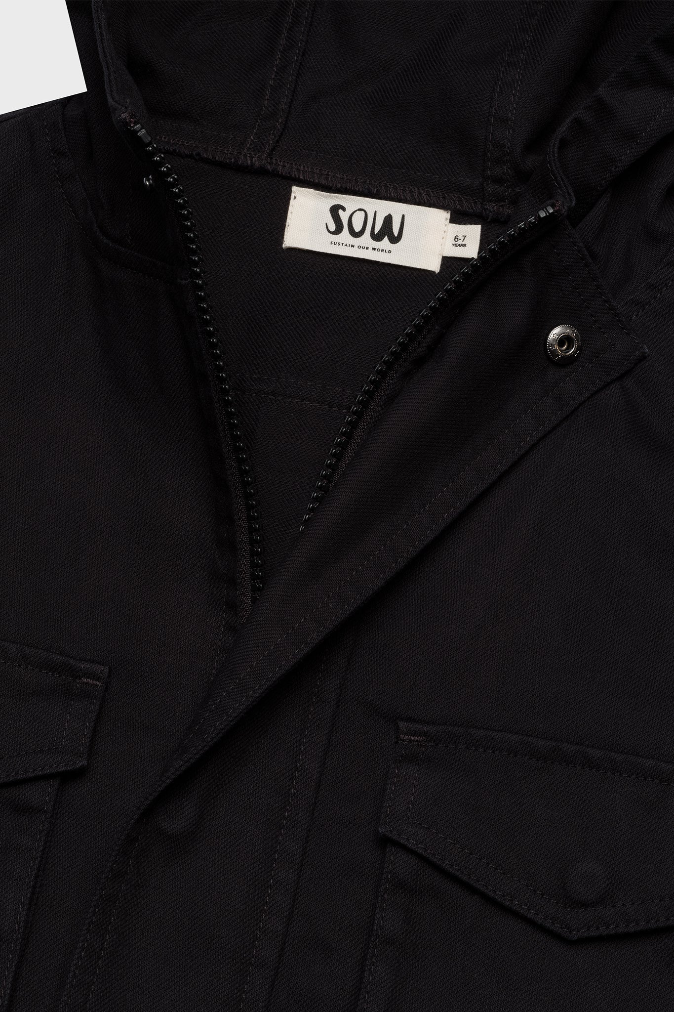Organic Cotton Boxy Cargo Jacket 
