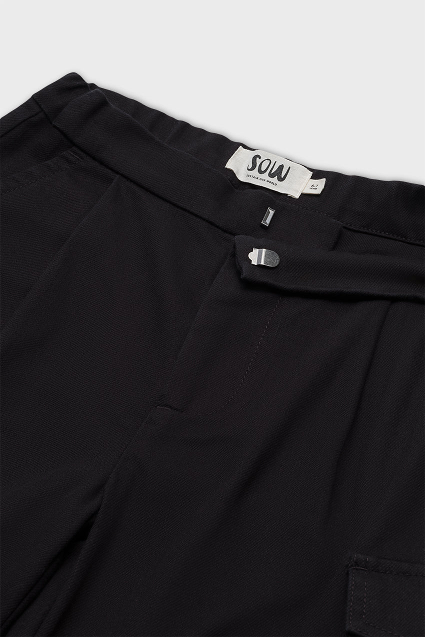 Organic Cotton Wide Leg Cargo Pant