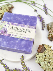 Lavender Oak Moss Soap Scrub Bar