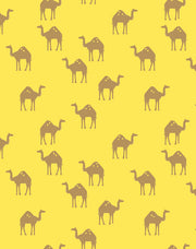 'oasis Camels' Wallpaper By Tea Collection - Daffodil