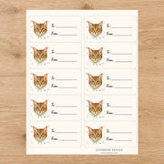 Ocicat Purrfectly Yours Gift Tag Sticker Sheet