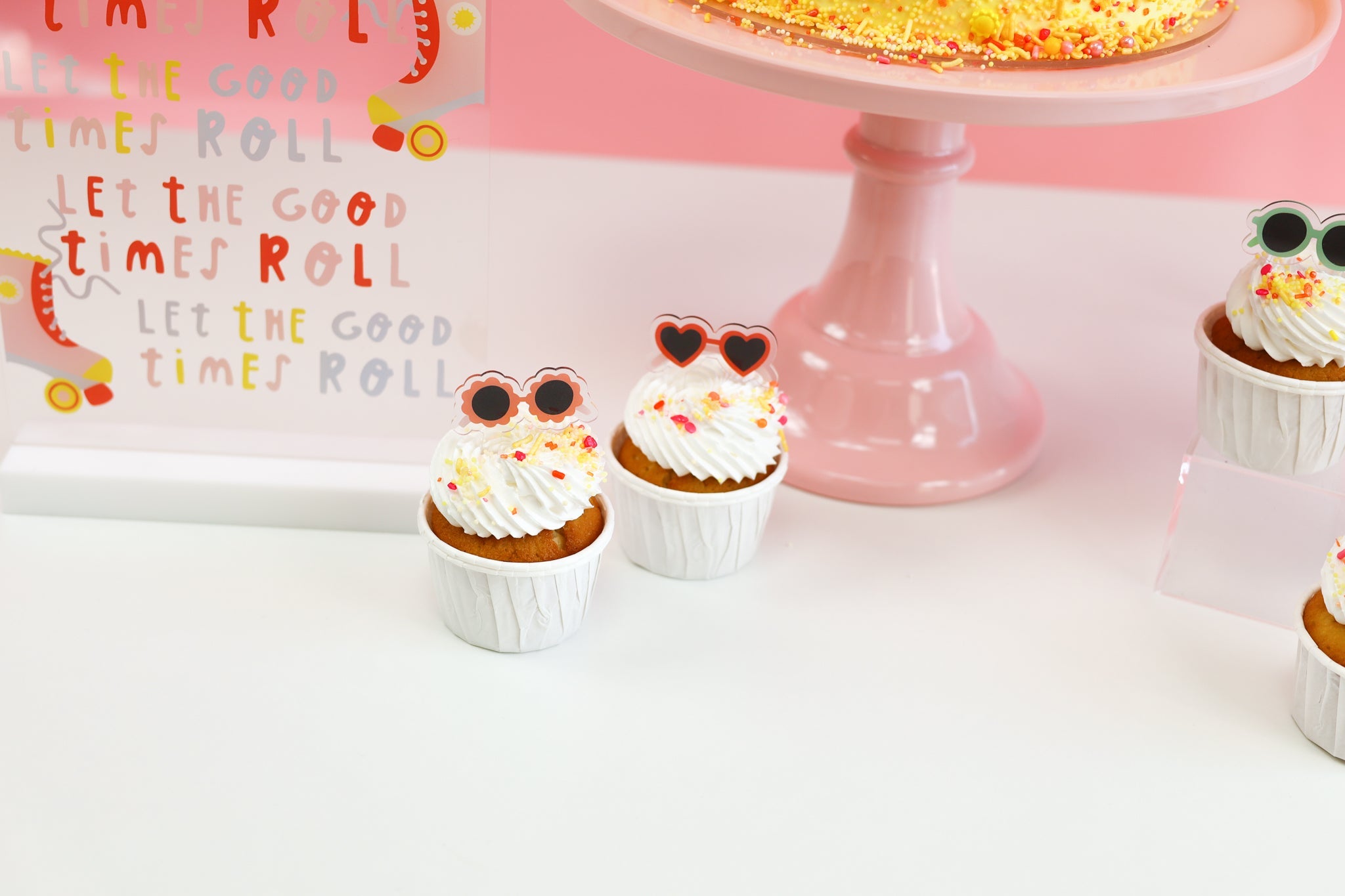 Oh Happy Day Sunnies Acrylic Mini Topper Set