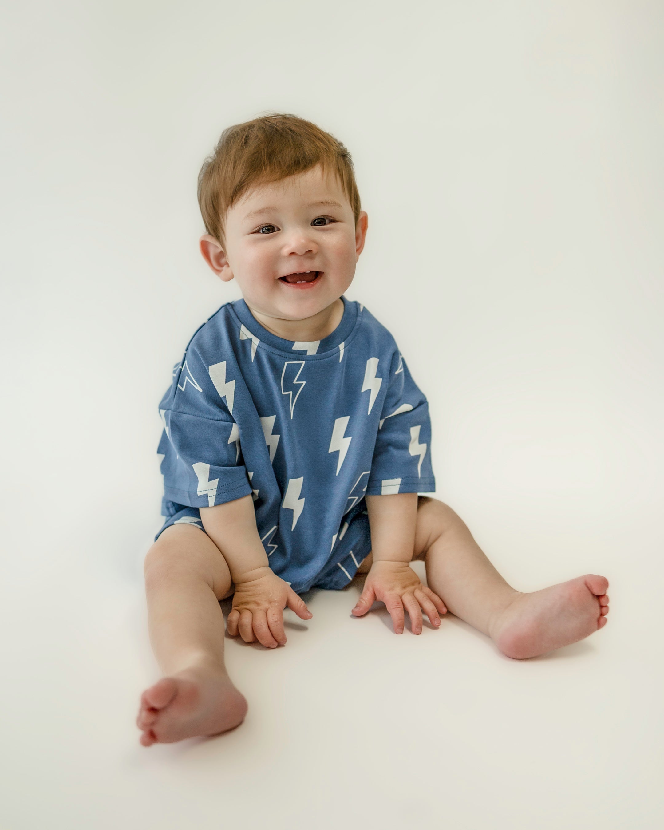 Shorts Set | Blue Bolts