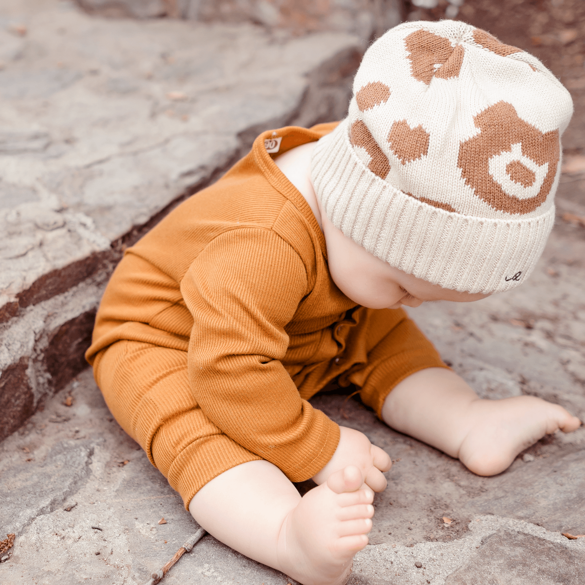 Ollie Baby's Beanie | Nutmeg Beary