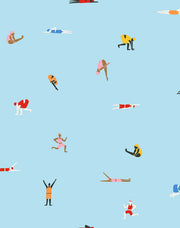 'olympians' Wallpaper By Tea Collection - Baby Blue