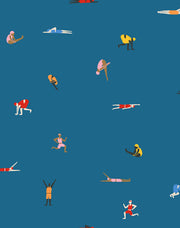 'olympians' Wallpaper By Tea Collection - Cadet Blue