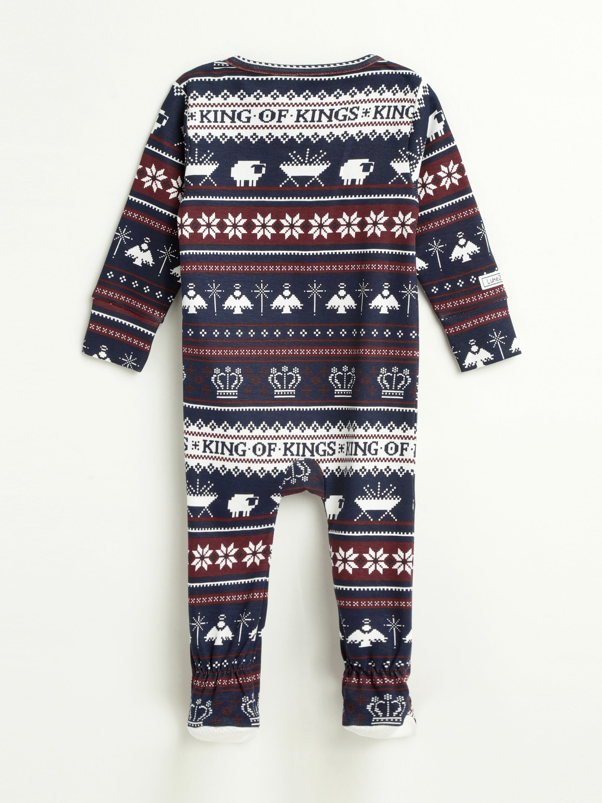 King Of Kings Midnight Blue Footed Onesie Cotton