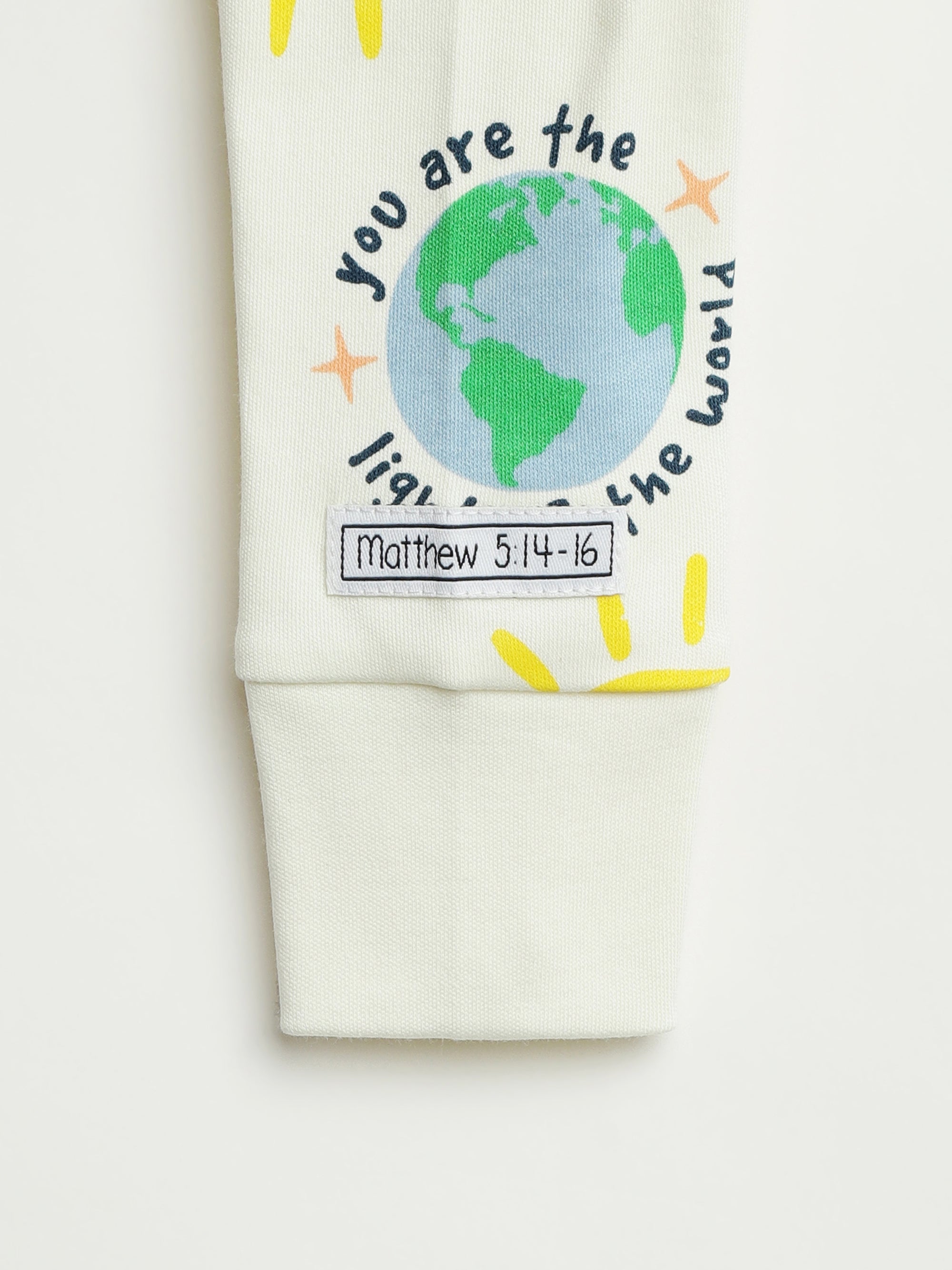 Light Of The World Footless Onesie Cotton