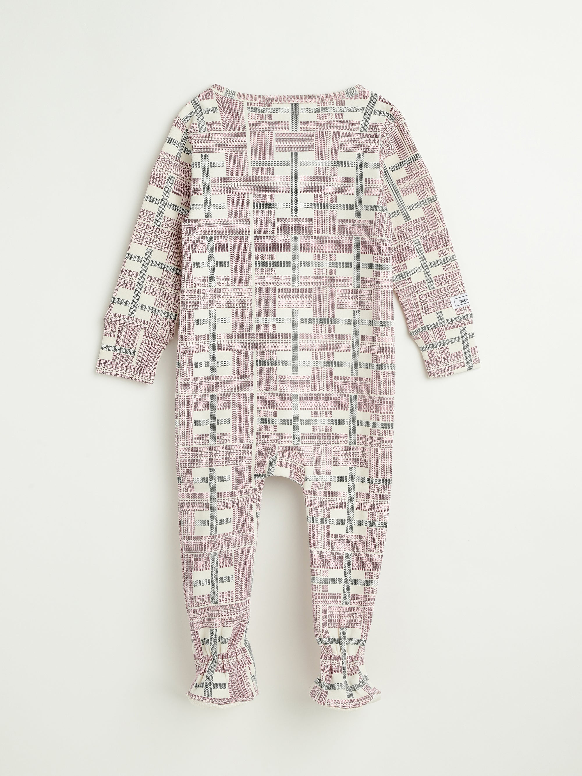 Prophecy Plaid Footed Onesie Cotton