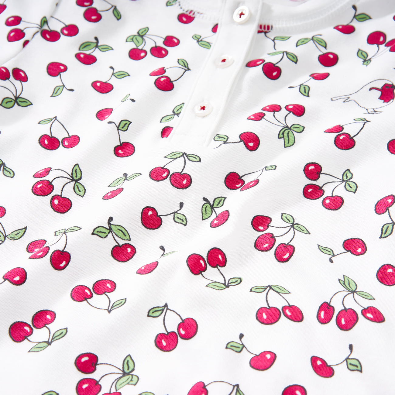Cherries Onesie +hat Pajamas Set
