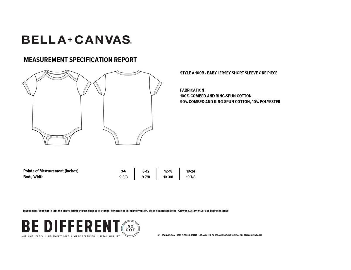 100% Airlume Combed, Ring-spun Cotton Onesie - Made In The Usa (size 6-12 Mo)