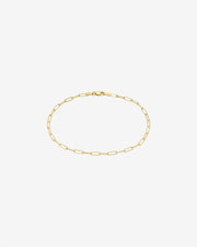 14k Gold Open Link Chain Bracelet