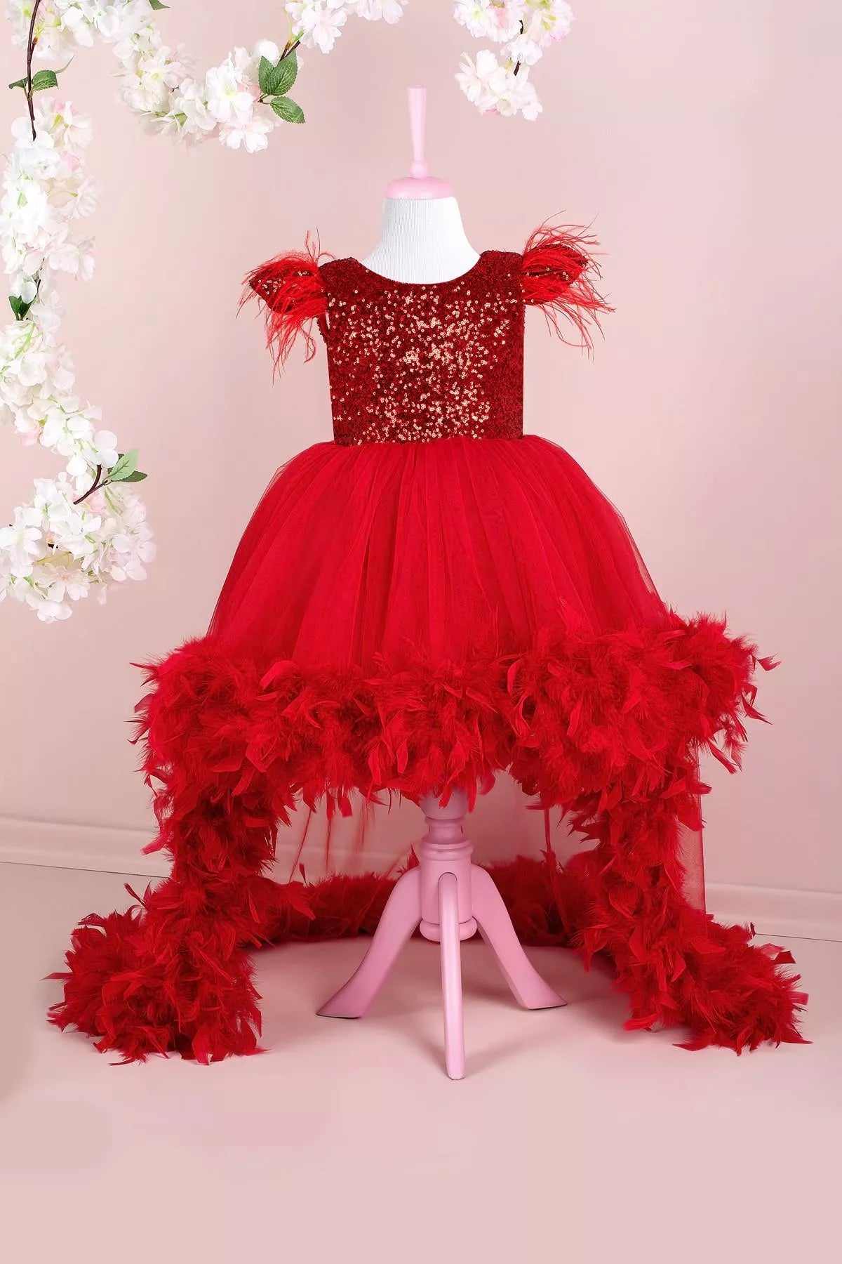 Ophelia Red Party Dress