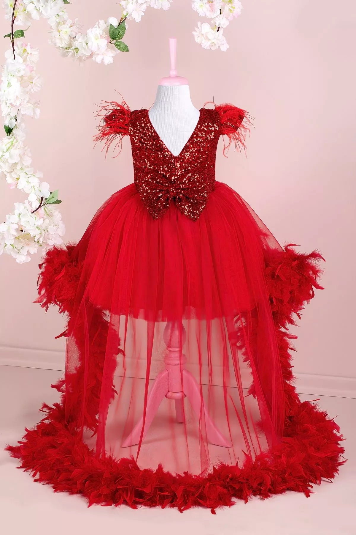 Ophelia Red Party Dress