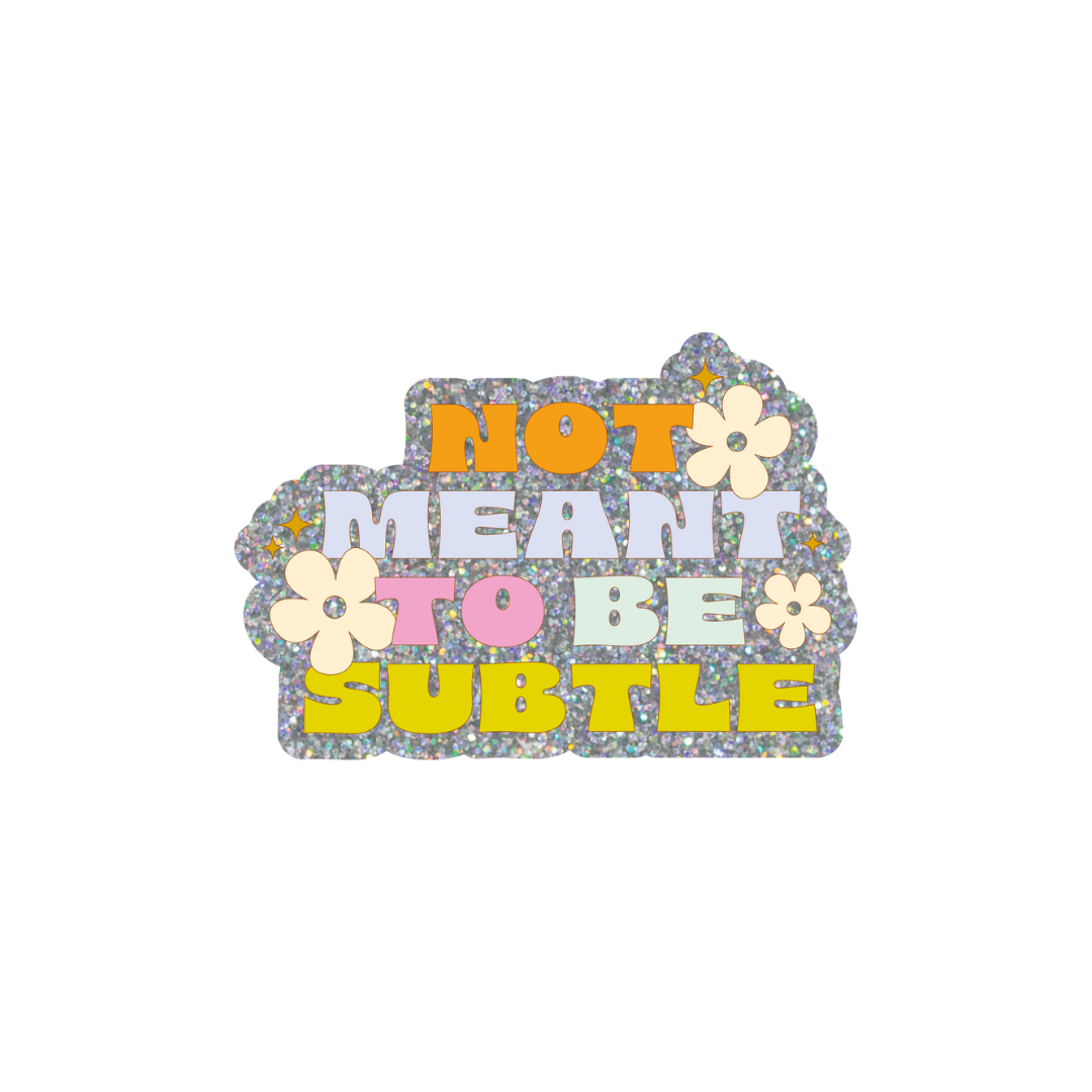 Non-packaged Individual Glitter Stickers