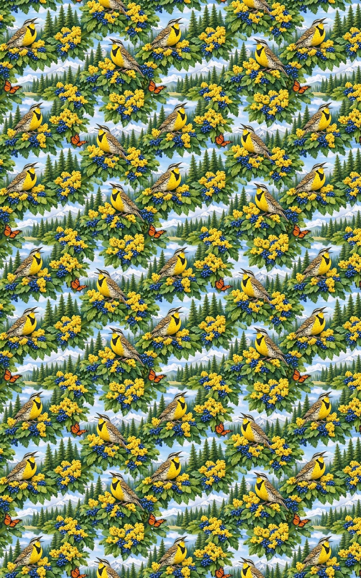 Oregon Flora & Fauna Wrapping Paper