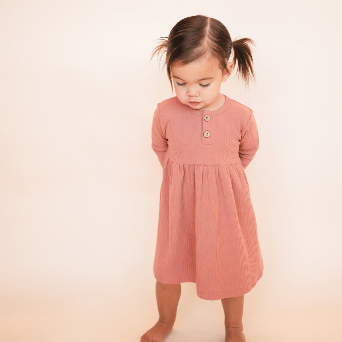 Organic Ribbed Cotton Dress