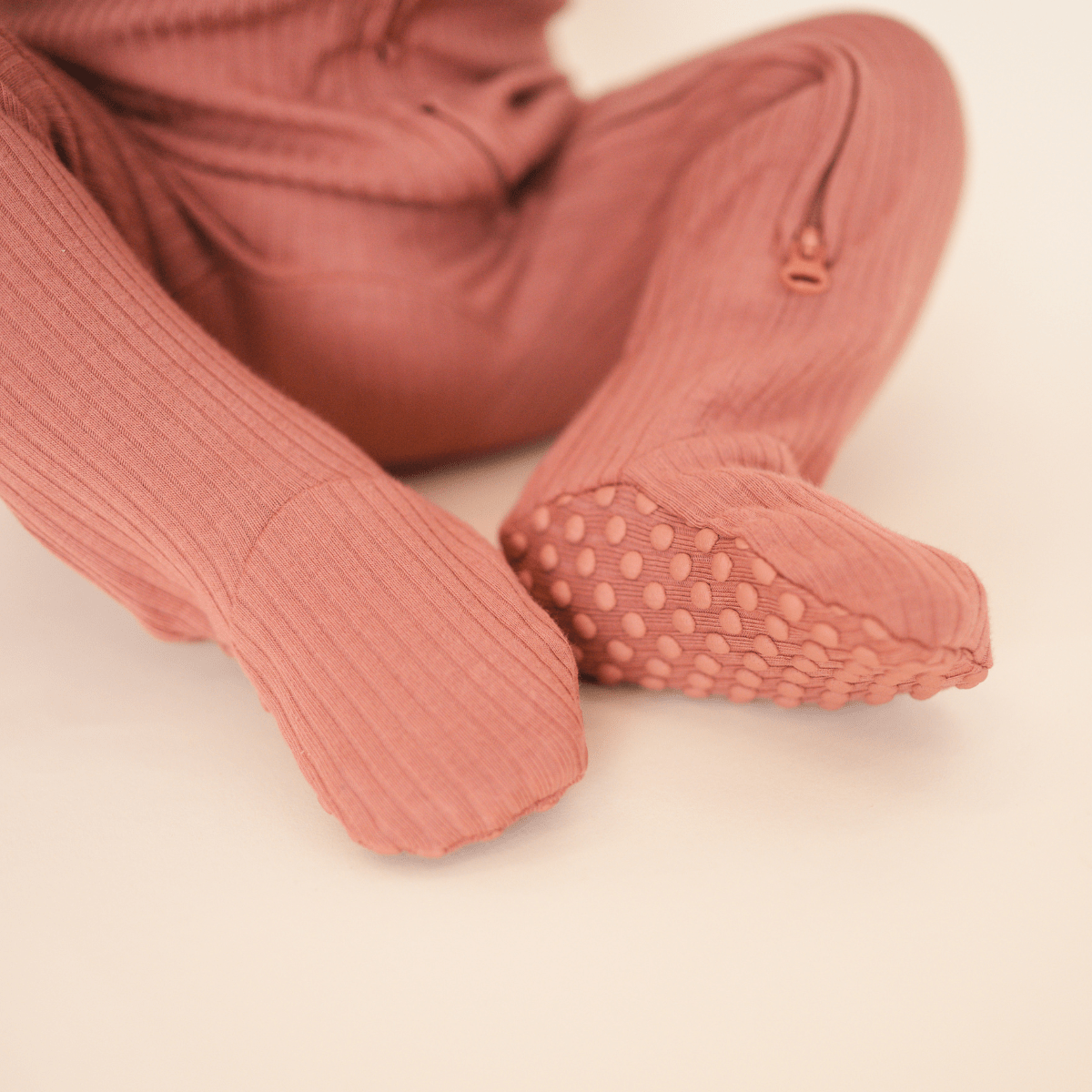 Organic Cotton Ribbed Footie