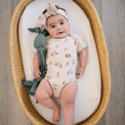 Organic Cotton Bunny Lovey – Basil Green