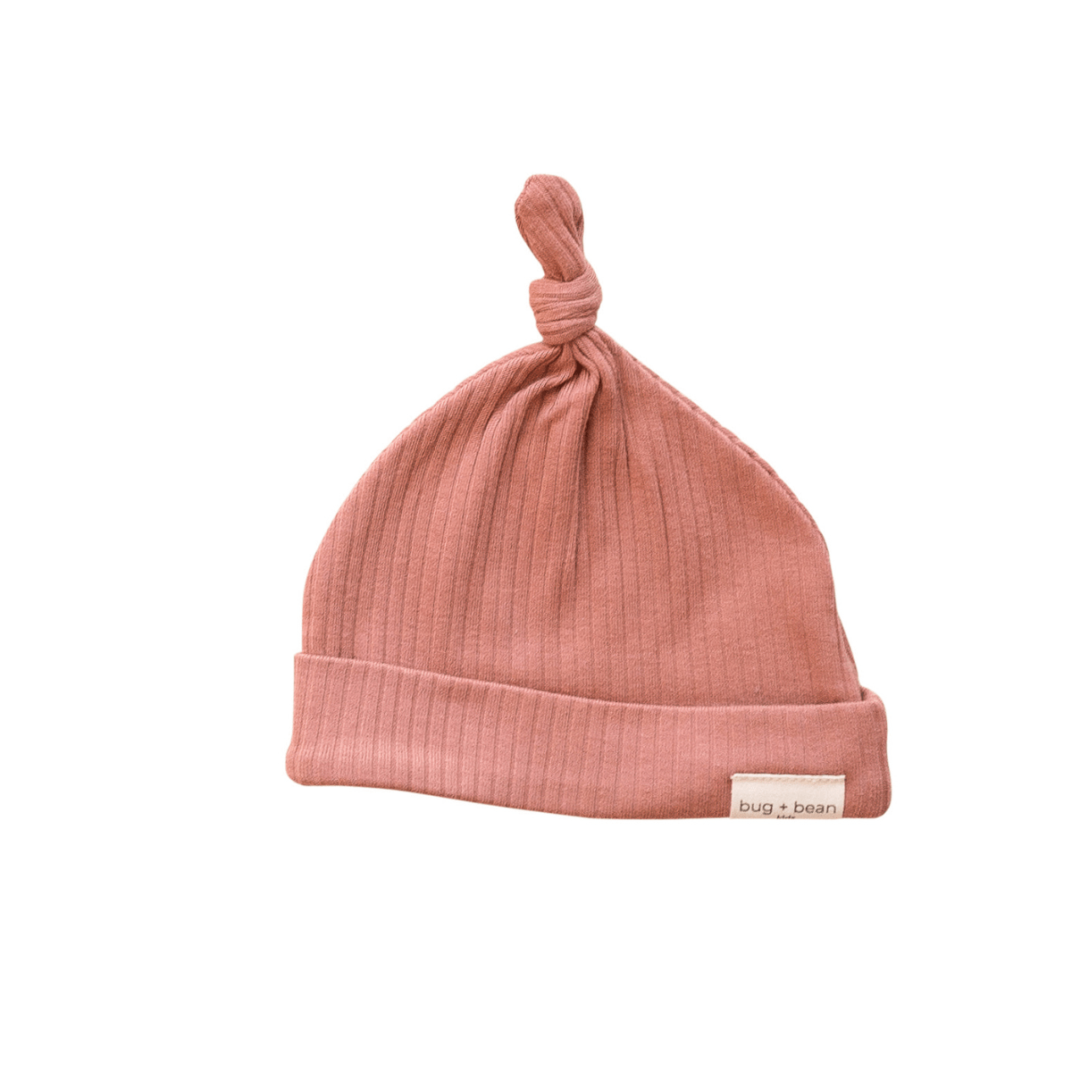 Organic Ribbed Knotted Hat