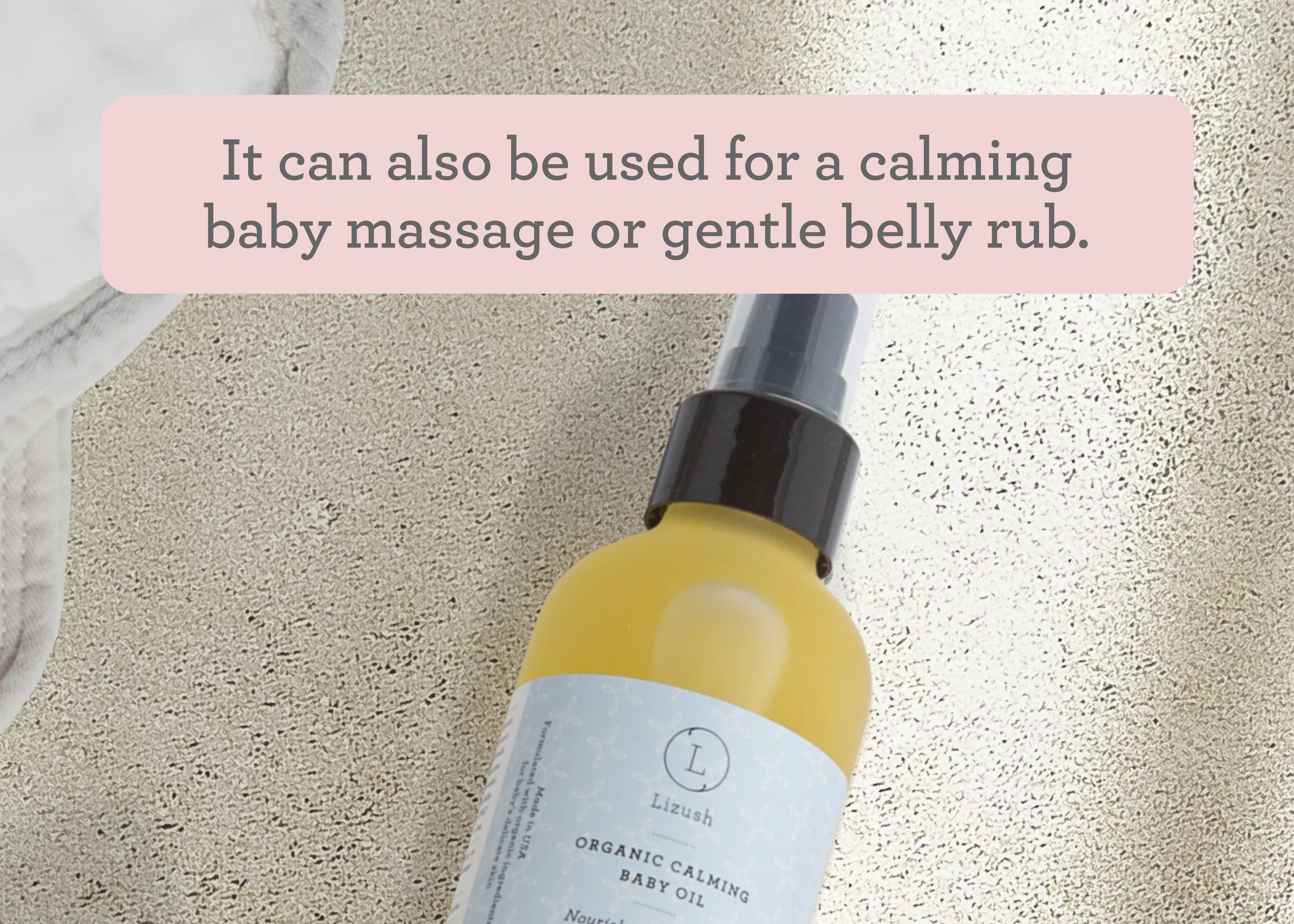 Organic Calming Baby Oil Nourishing, Soothing, Calming