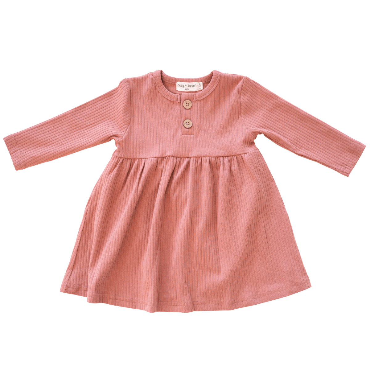 Organic Ribbed Cotton Dress