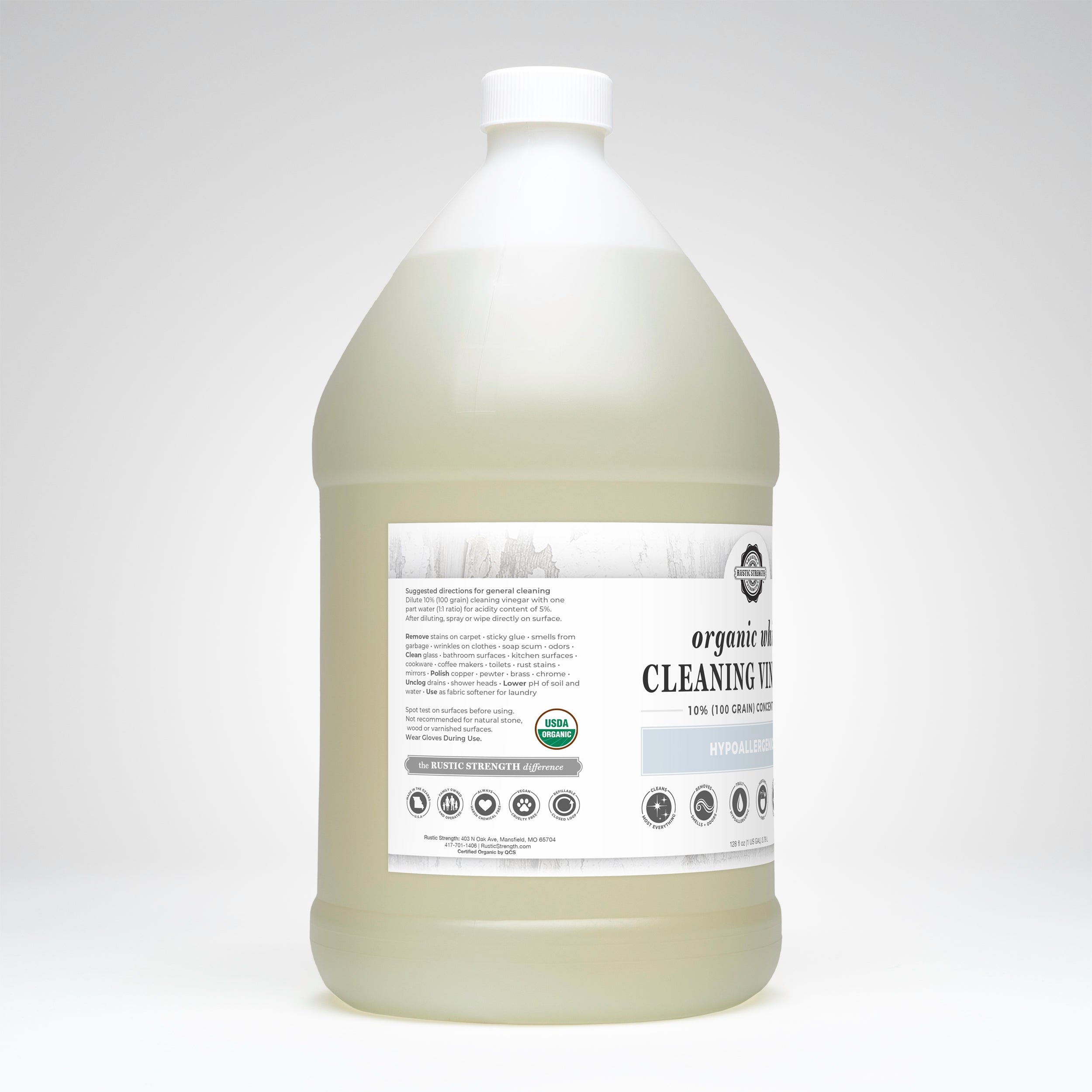 White Cleaning Vinegar Concentrate | 10% (100 Grain)