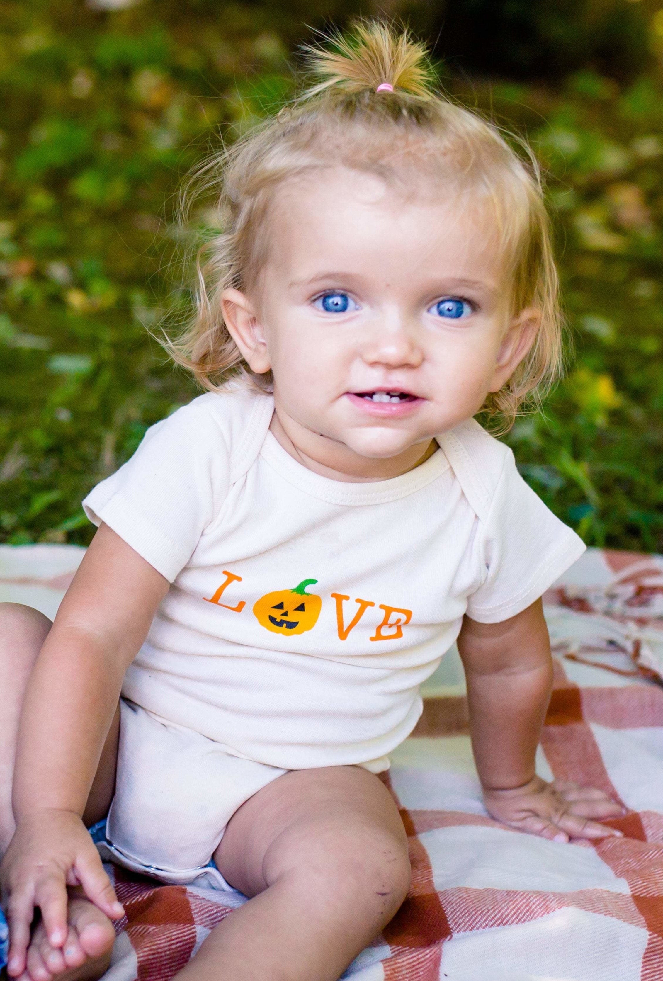 Pumpkin Love Short Sleeve Romper