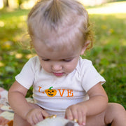 Pumpkin Love Short Sleeve Romper