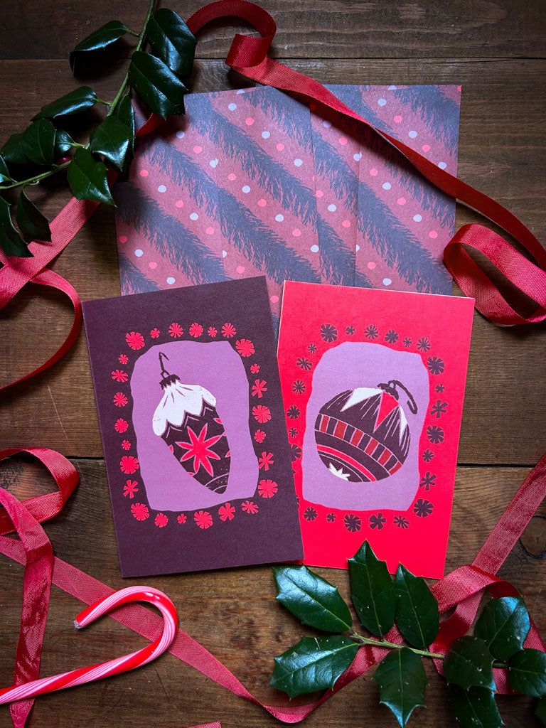 Ornament Christmas Cards | Set Of 2