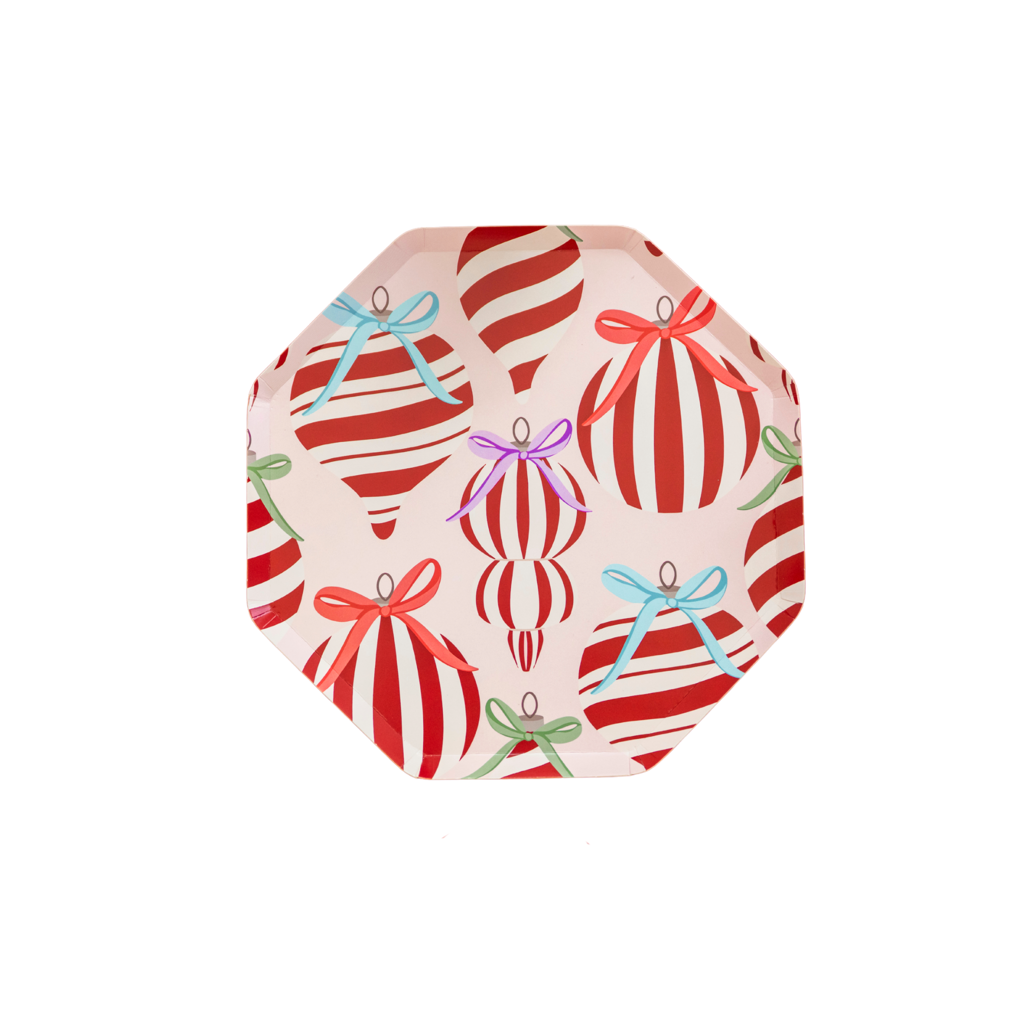 Ornaments & Bows Plate