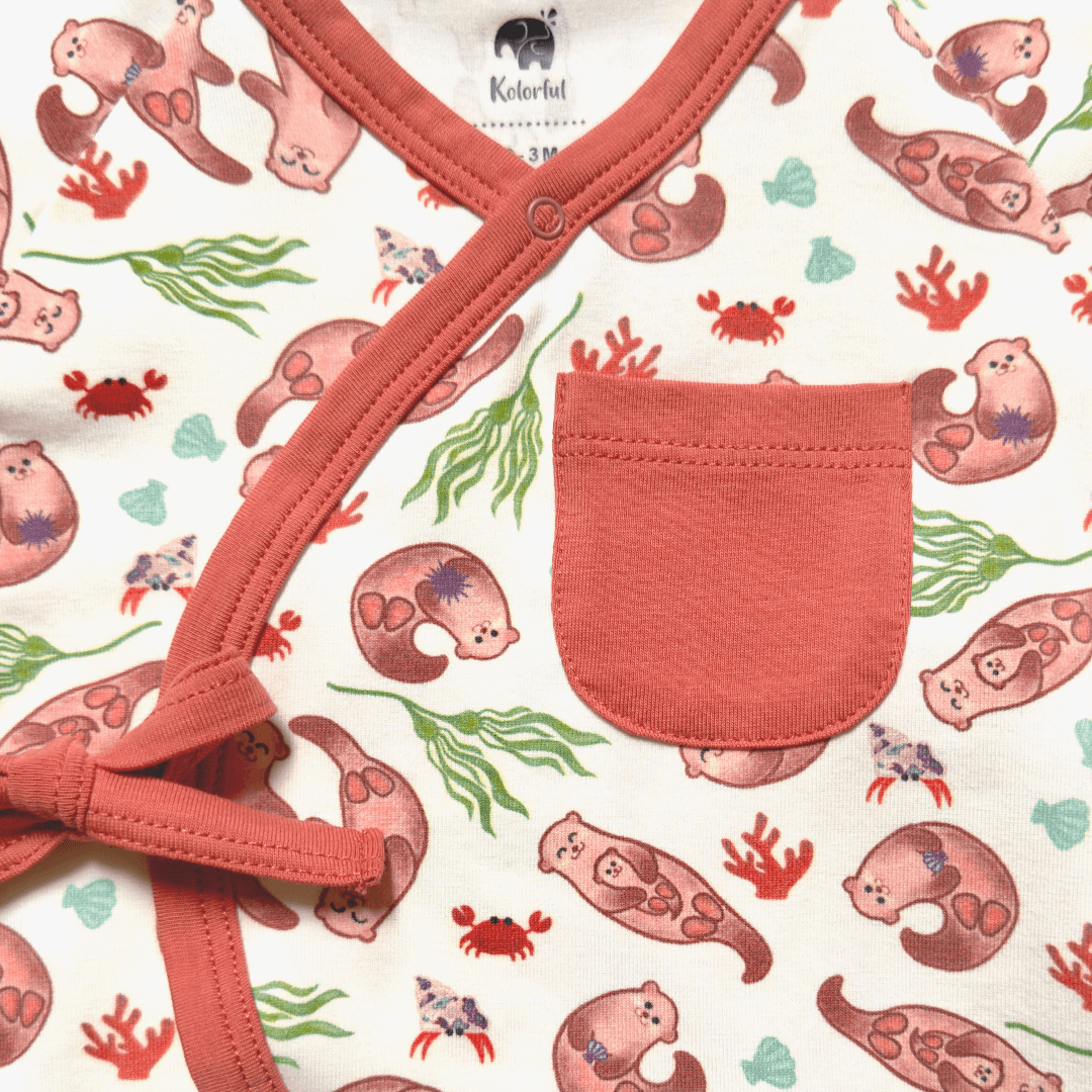 Otter Kimono Shorty Romper | Organic Pima Cotton