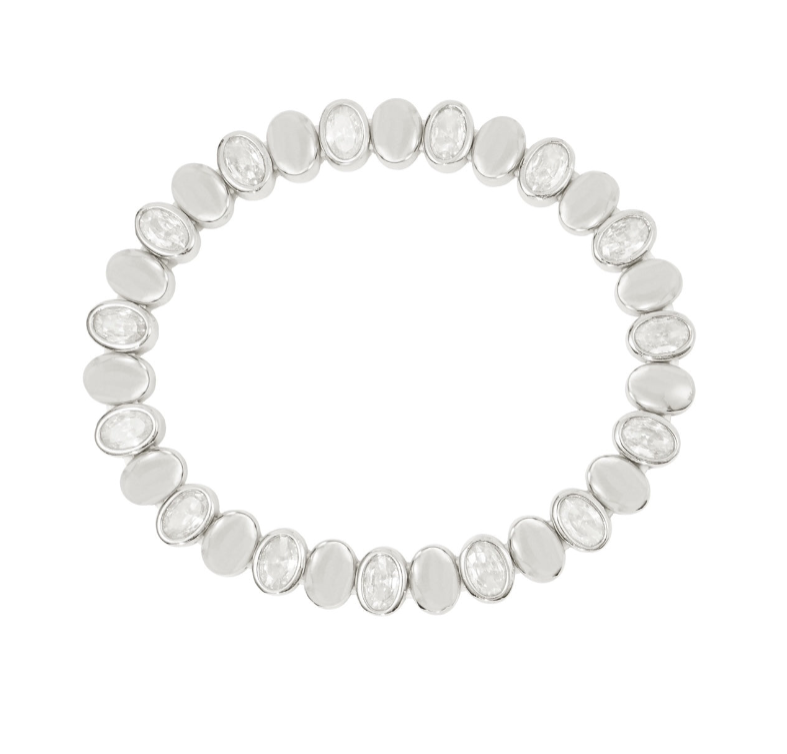 Stretchy Oval Cz Bracelet