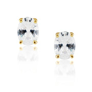 Oval Cut Studs