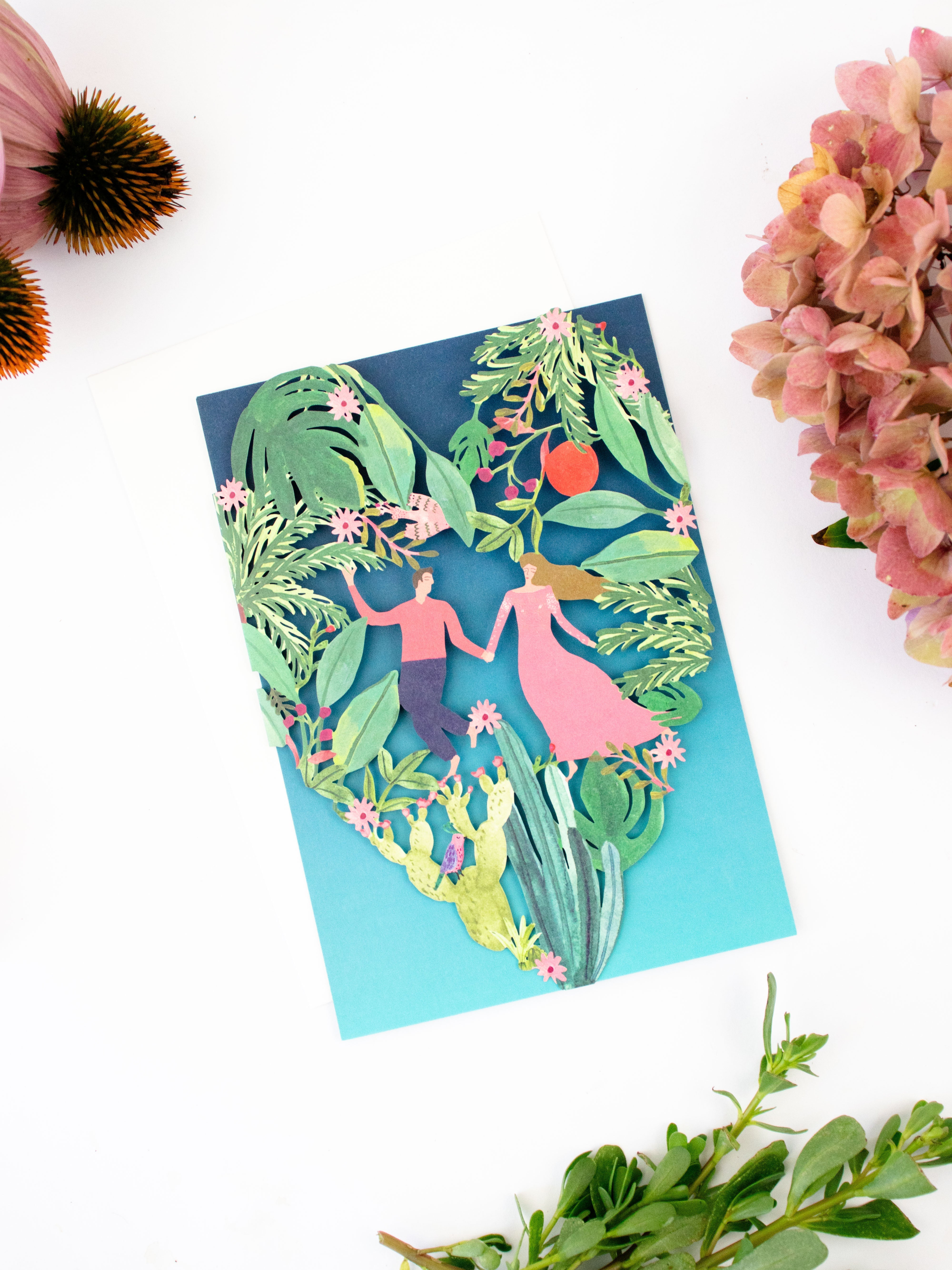 Over The Rainbow Blank Card
