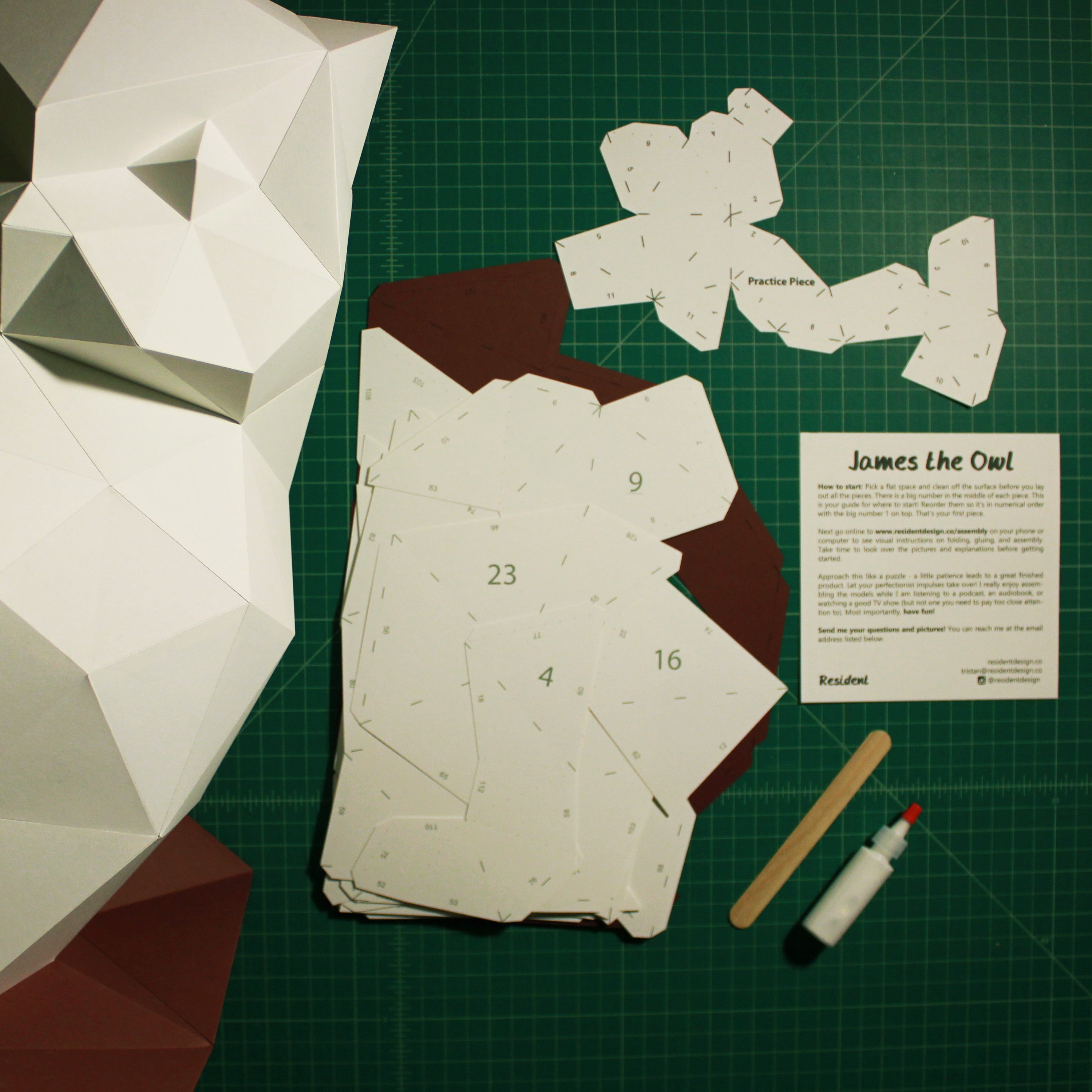 James The Owl | Diy Paper Craft Animal Kit