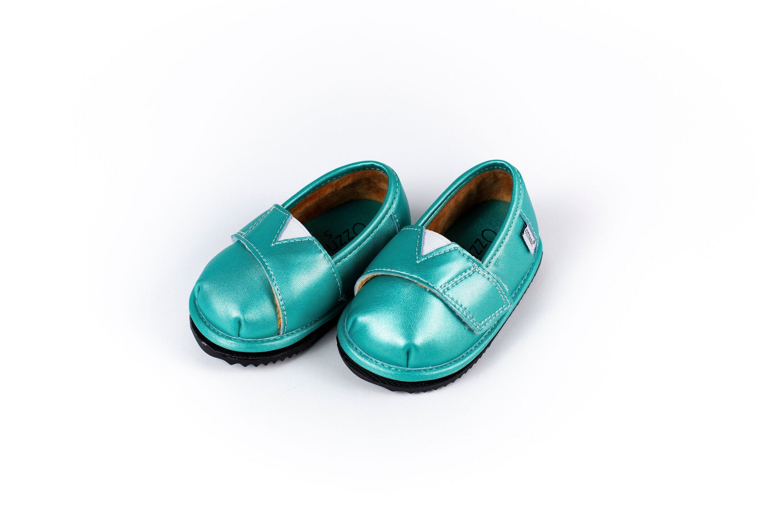 Teal Velvet Barefoot Shoe Topper | Ozznek Wide Toe Box & Zero-drop