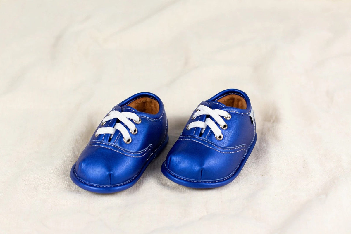 Blue Velvet Barefoot Shoe Topper | Ozznek Removable Sole Shoes