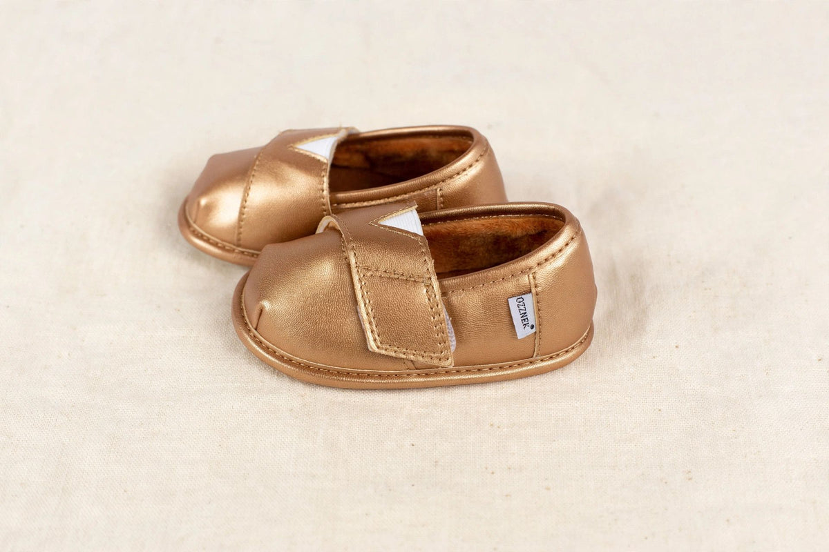 Gold Velvet Barefoot Shoe Topper | Ozznek Zero-drop & Wide Toe Box