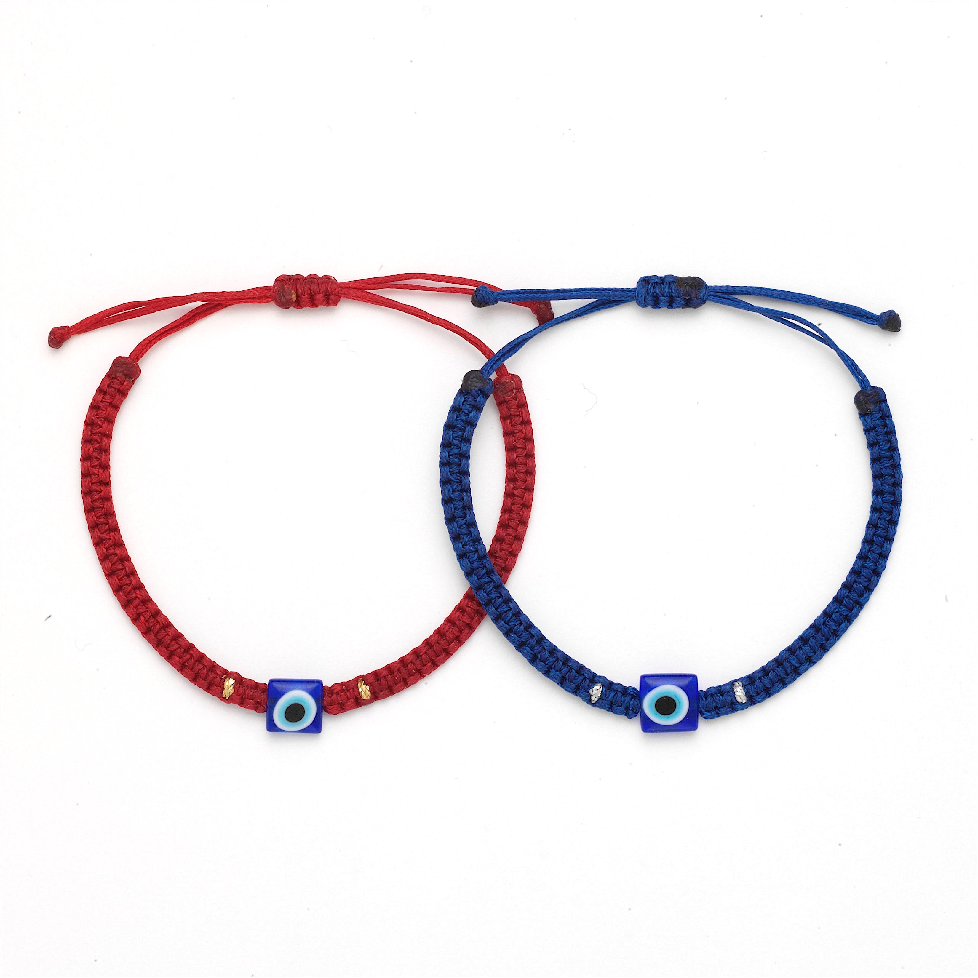 Square Evil Eye Bracelet